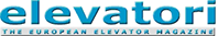 Logo of the company Elevatori The European Elevator Magazine